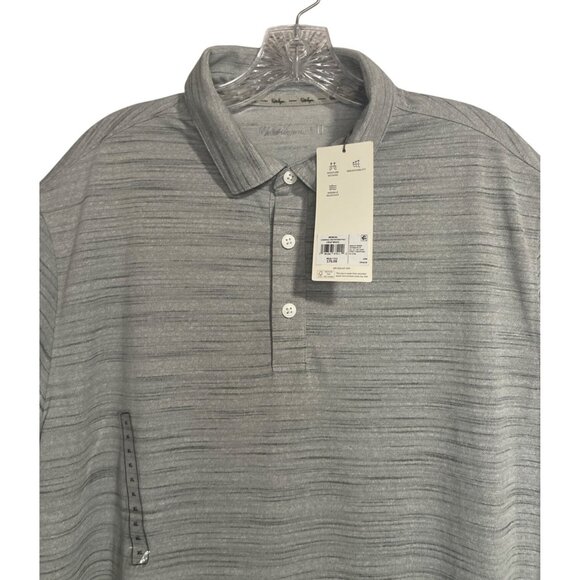 Walter Hagen Perfect 11 Clubhouse Triation Pique Golf Polo Shirt Mens XL Gray - Picture 2 of 10